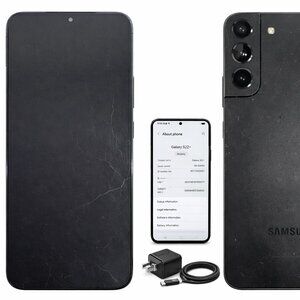 Samsung Galaxy S22 Plus 128GB Black Heavy Wear Clean IMEI, #2 N